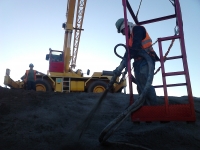 Hormigón civil proyectado vía húmeda. (Shotcrete).