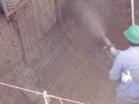 Hormigón civil proyectado vía húmeda. (Shotcrete).